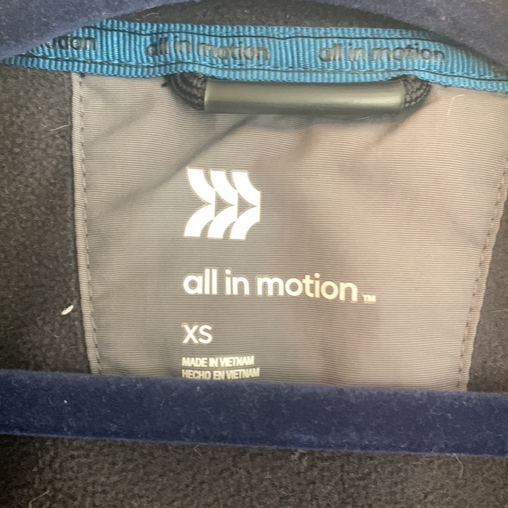 ALL in Motion Boys Fleece Full Zip Jacket Coat Extra Small XS - Picture 4 of 5